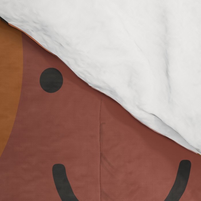 Diverse happy people face doodle pattern Comforter Gallery Image 4