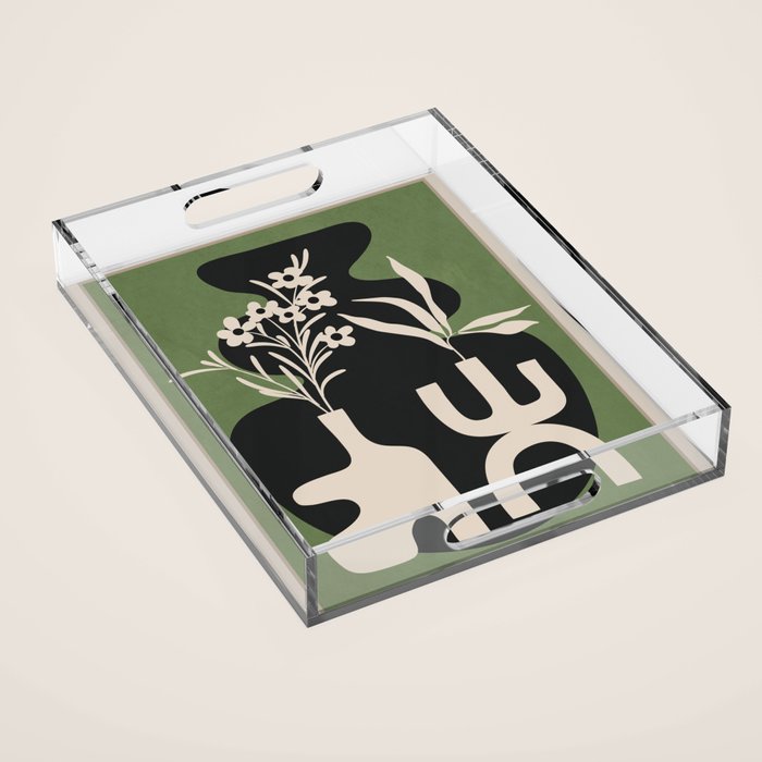 Abstract Blooms 3 Acrylic Tray Gallery Image 1