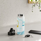 chairlift, winter blue Water Bottle Gallery Image 4