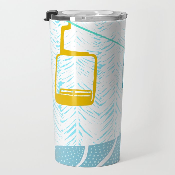 chairlift, winter blue Travel Mug Gallery Image 3