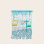 chairlift, winter blue Wall Hanging Gallery Image 1