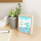 chairlift, winter blue Mini Art Print Gallery Image 2