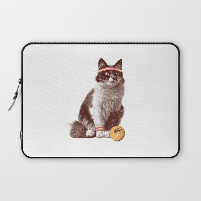 Tennis Cat Laptop Sleeve Gallery Image 1