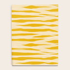Abstract Organic Stripes Pattern in Mustard Yellow Notebook Gallery Image 4