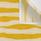 Abstract Organic Stripes Pattern in Mustard Yellow Wall Tapestry Gallery Image 3