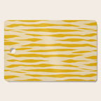 Abstract Organic Stripes Pattern in Mustard Yellow Cutting Board Gallery Image 1