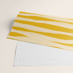 Abstract Organic Stripes Pattern in Mustard Yellow Wrapping Paper Gallery Image 2