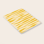 Abstract Organic Stripes Pattern in Mustard Yellow Notebook Gallery Image 3