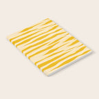 Abstract Organic Stripes Pattern in Mustard Yellow Notebook Gallery Image 2