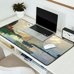 Sailboat Le-Petit-Gennevilliers Claude Monet Fine Art Desk Mat Gallery Image 2