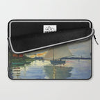 Sailboat Le-Petit-Gennevilliers Claude Monet Fine Art Laptop Sleeve Gallery Image 2