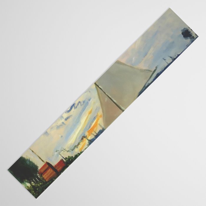 Sailboat Le-Petit-Gennevilliers Claude Monet Fine Art Table Runner Gallery Image 3