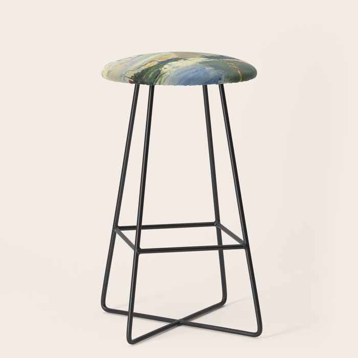 Sailboat Le-Petit-Gennevilliers Claude Monet Fine Art Stool Gallery Image 1