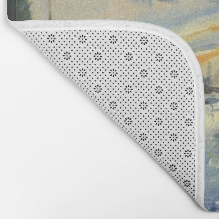 Sailboat Le-Petit-Gennevilliers Claude Monet Fine Art Bath Mat Gallery Image 2