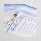 Powder Skiing Wrapping Paper Gallery Image 3