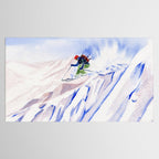 Powder Skiing Tablecloth Gallery Image 2