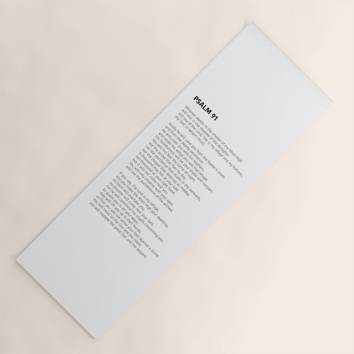Psalm 91 Yoga Mat Gallery Image 1
