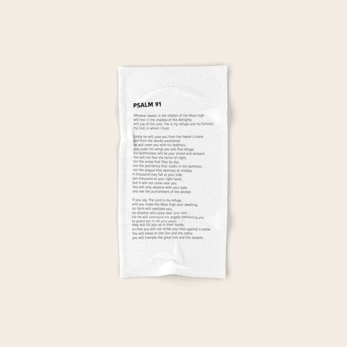 Psalm 91 Bath Towel Gallery Image 1