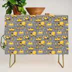 Construction Trucks on Gray Credenza Gallery Image 1