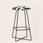 Black and Gold Abstract Stool Gallery Image 1