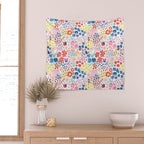 Cats Between Flowers Wall Tapestry Gallery Image 2