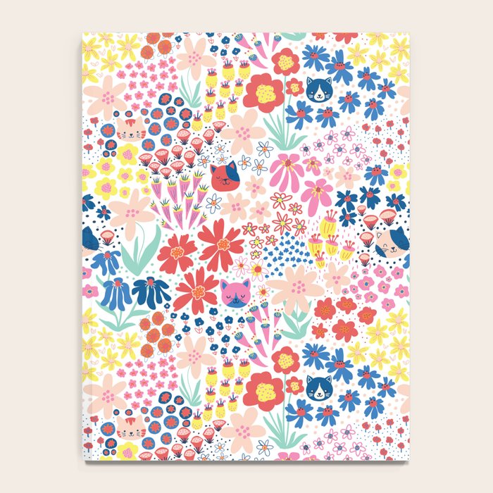 Cats Between Flowers Notebook Gallery Image 4