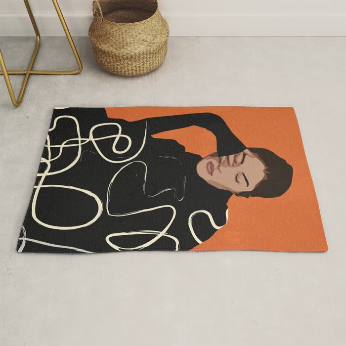 Thinking of a moment 2 Rug Gallery Image 1