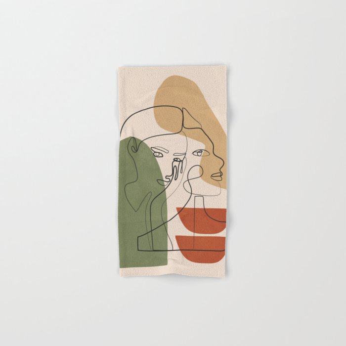 Abstract Faces 2  Bath Towel Gallery Image 1