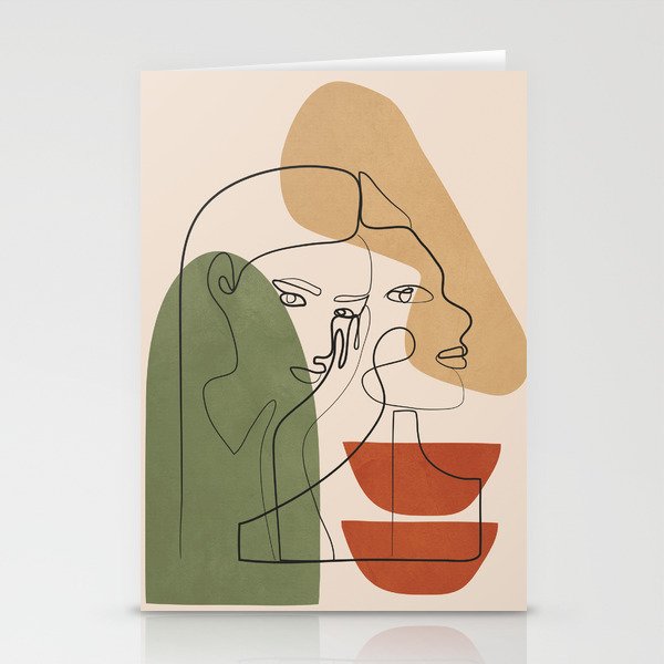 Abstract Faces 2  Stationery Card Gallery Image 2
