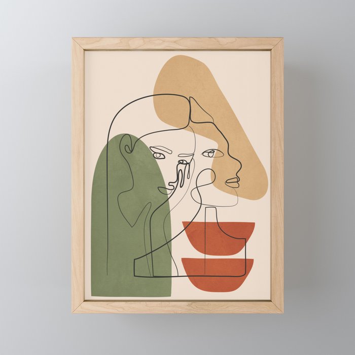 Abstract Faces 2  Mini Art Print Gallery Image 1