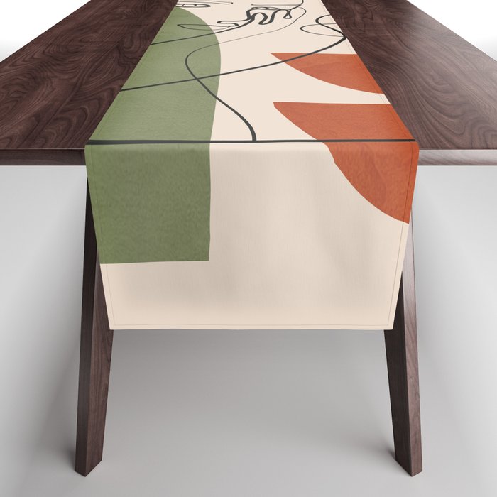 Abstract Faces 2  Table Runner Gallery Image 1