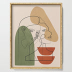 Abstract Faces 2  Serving Tray Gallery Image 1