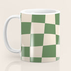 Retro Forest Green checkered Coffee Mug Gallery Image 3