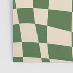 Retro Forest Green checkered Poster Gallery Image 3