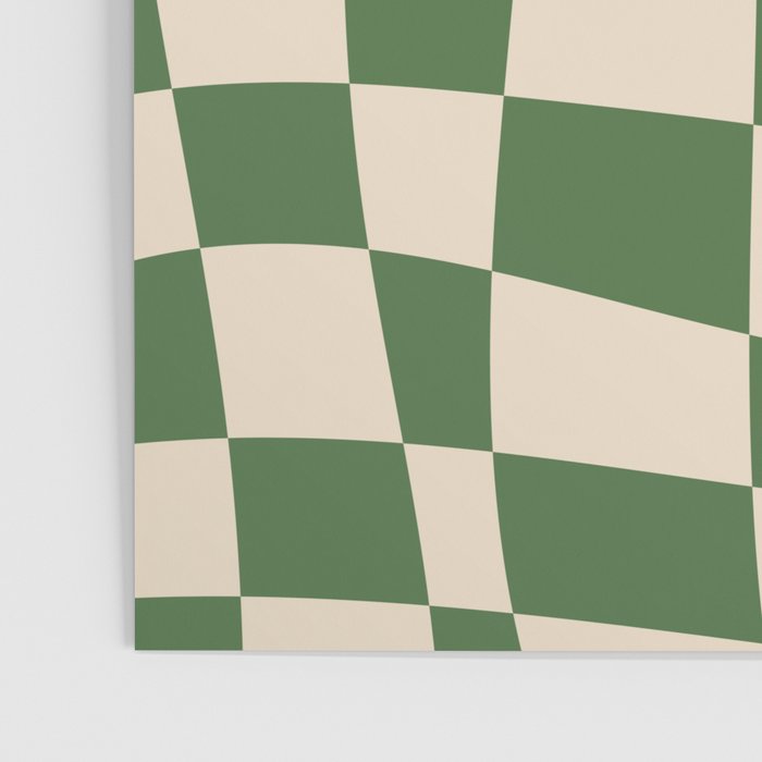Retro Forest Green checkered Poster Gallery Image 3