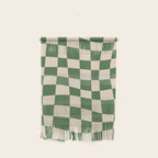 Retro Forest Green checkered Wall Hanging Gallery Image 1