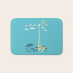 I'm like a bird (blue) Bath Mat Gallery Image 1