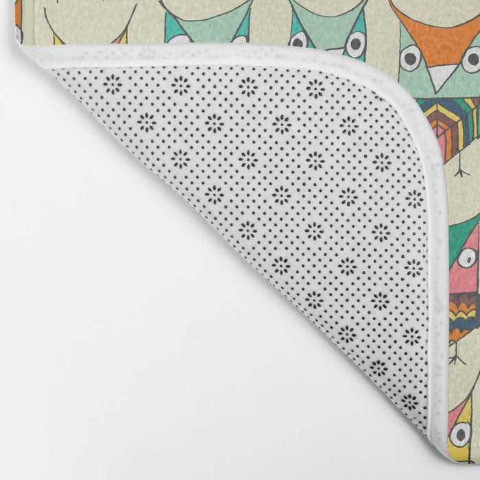 Give a hoot Bath Mat Gallery Image 2