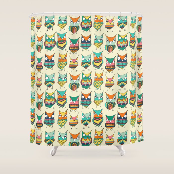 Give a hoot Shower Curtain Gallery Image 1