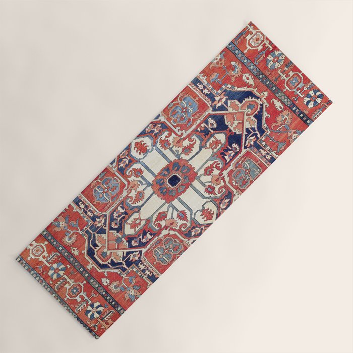 Heriz Azerbaijan Northwest Persian Rug Print Yoga Mat Gallery Image 1