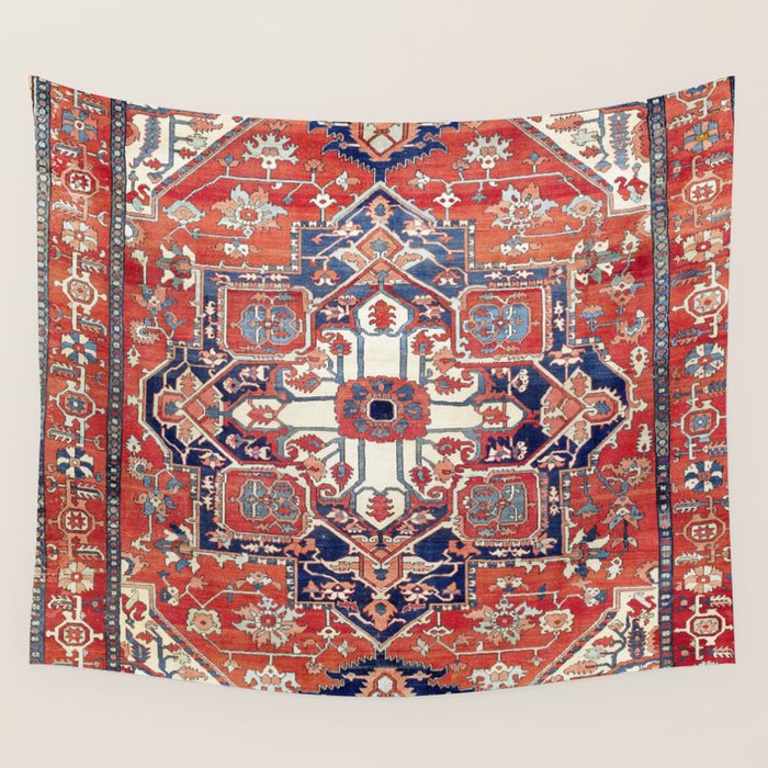 Heriz Azerbaijan Northwest Persian Rug Print Wall Tapestry Gallery Image 4
