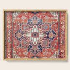 Heriz Azerbaijan Northwest Persian Rug Print Serving Tray Gallery Image 1