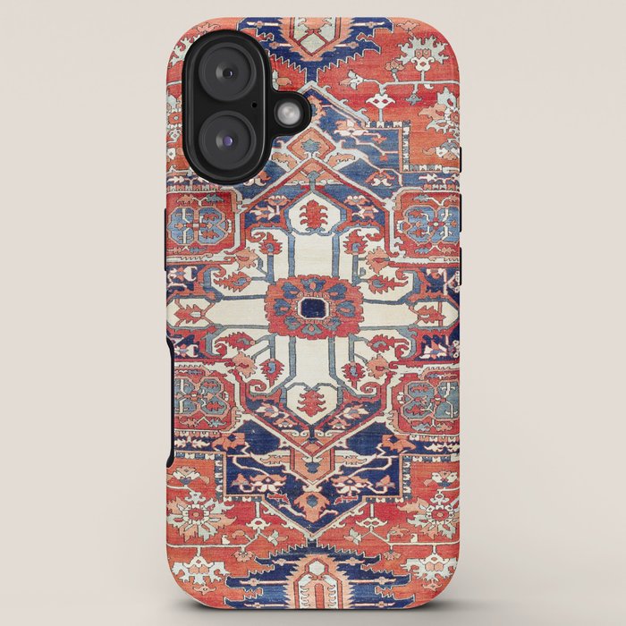 Heriz Azerbaijan Northwest Persian Rug Print iPhone Case Gallery Image 5