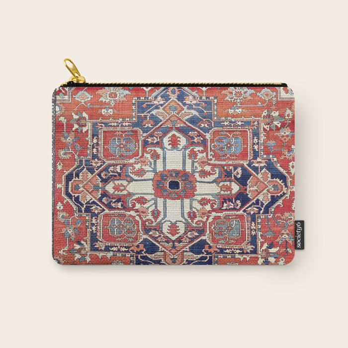 Heriz Azerbaijan Northwest Persian Rug Print Carry All Pouch Gallery Image 1