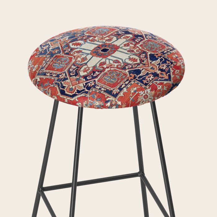 Heriz Azerbaijan Northwest Persian Rug Print Stool Gallery Image 2