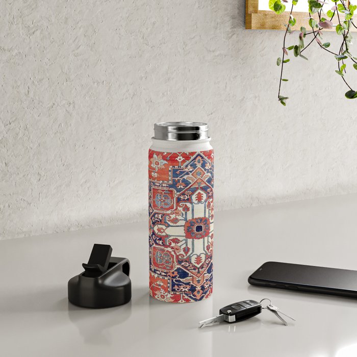 Heriz Azerbaijan Northwest Persian Rug Print Water Bottle Gallery Image 4
