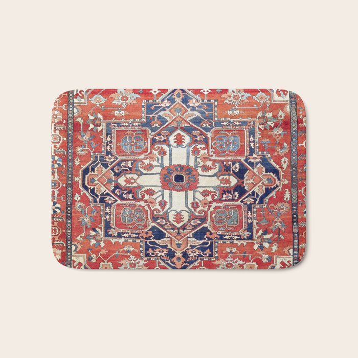 Heriz Azerbaijan Northwest Persian Rug Print Bath Mat Gallery Image 1