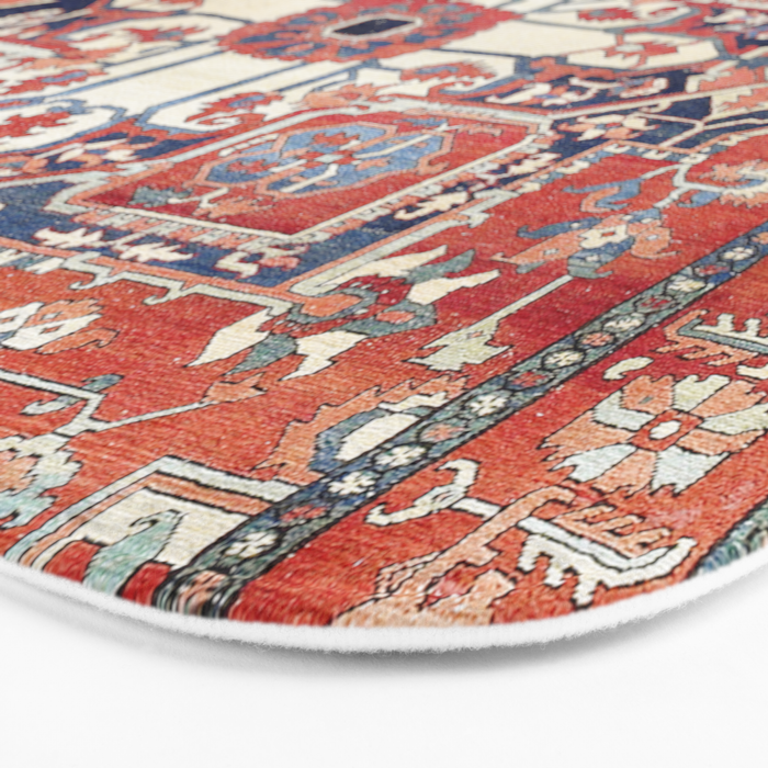 Heriz Azerbaijan Northwest Persian Rug Print Bath Mat Gallery Image 3