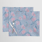 Coastal Oysters on the Beach in Sea Blue & Lavender Placemat Gallery Image 1