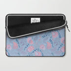 Coastal Oysters on the Beach in Sea Blue & Lavender Laptop Sleeve Gallery Image 2